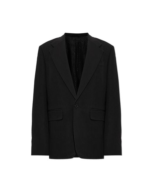 Acne Black Single-Vent Blazer for men