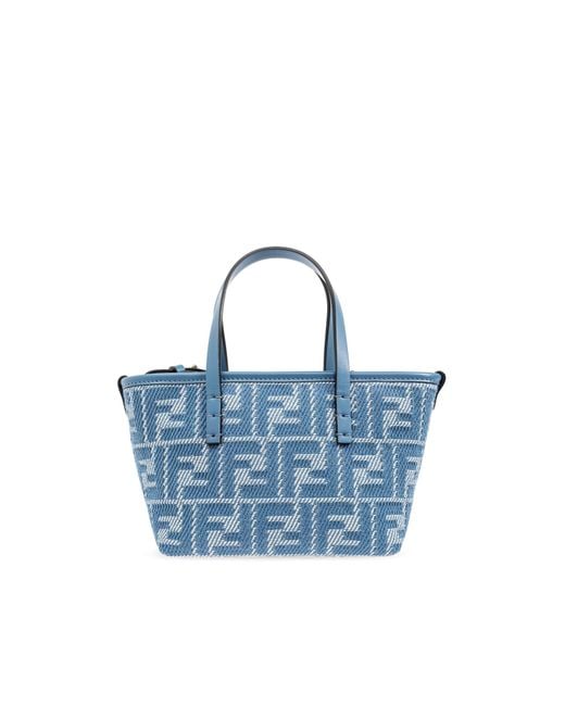 Fendi Blue Handbag Roll Mini