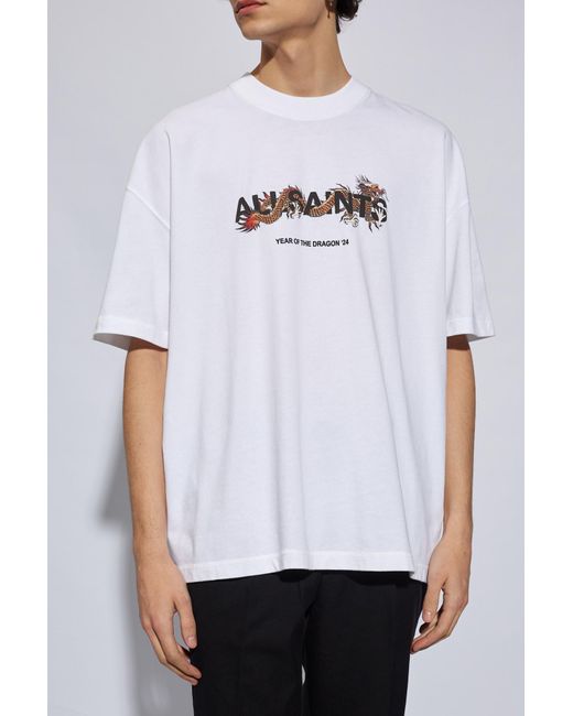 AllSaints White 'chiao' Printed T-shirt, for men