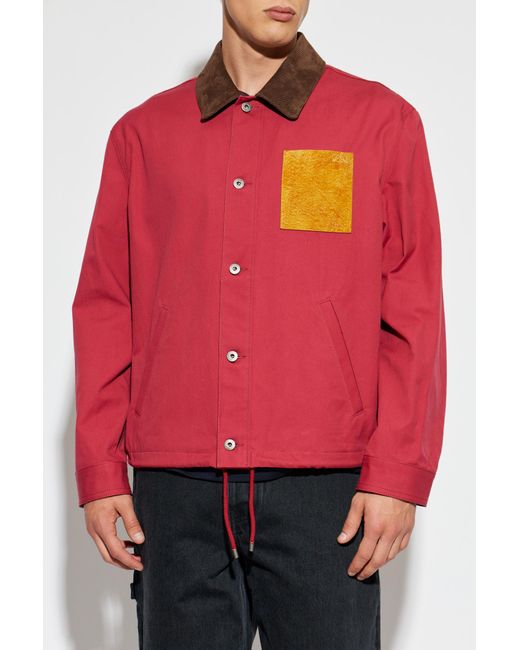 Loewe Red Jacket With Pockets for men