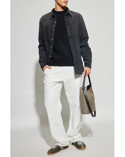 MM6 by Maison Margiela White Cotton Sweatpants for men