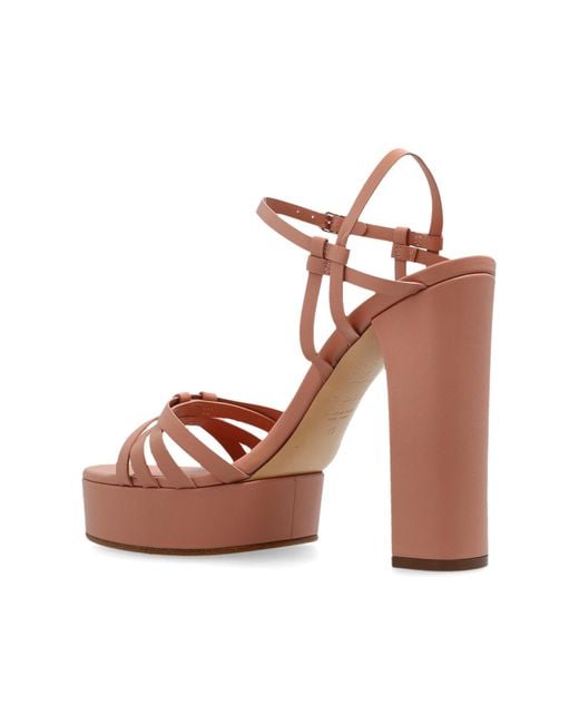 Casadei Pink Platform Sandals Geraldine Atlantis