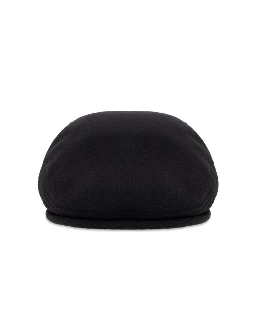 Lacoste Black Wool Flat Cap
