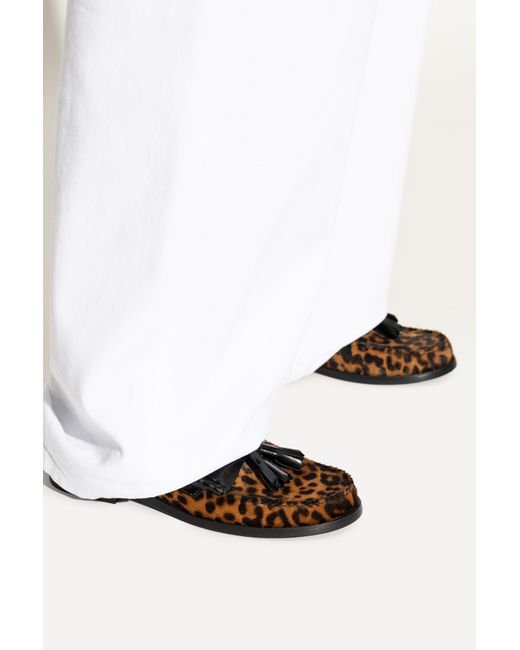 Stuart Weitzman Black "Lottie" Loafers