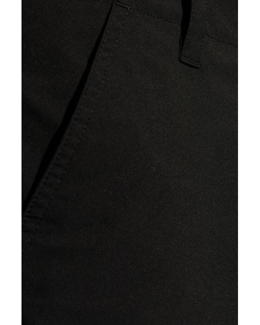 A.P.C. Black Pants With Cuffs Tightened By Drawstrings for men