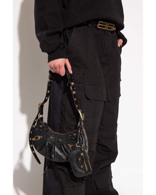 Balenciaga Leather 'le Cagole Xs' Shoulder Bag in Black | Lyst