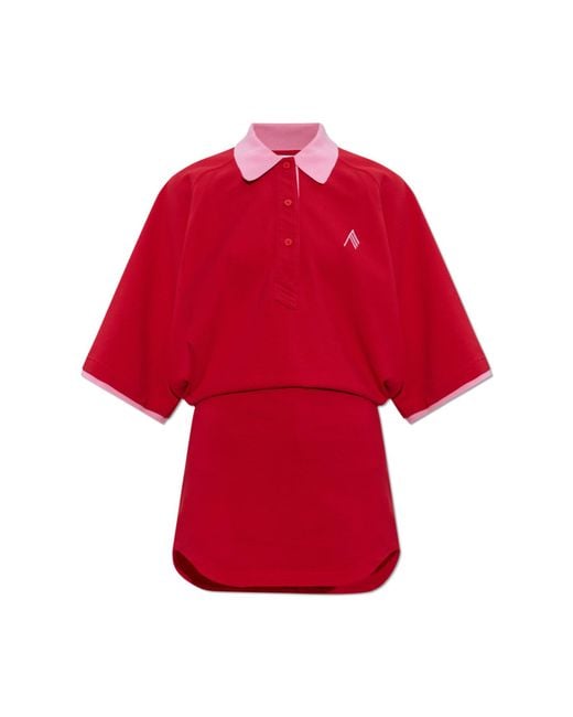 The Attico Red Dress From The "Il Primo Bagno" Collection