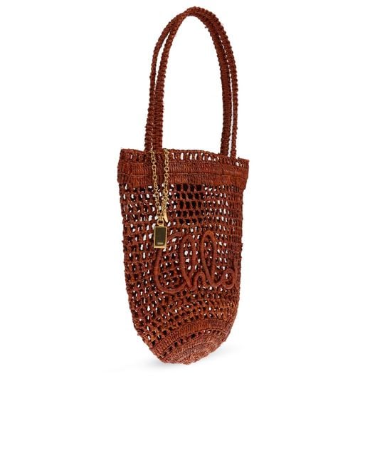 Chloé Red Shoulder Bag "Summer Banana Small"