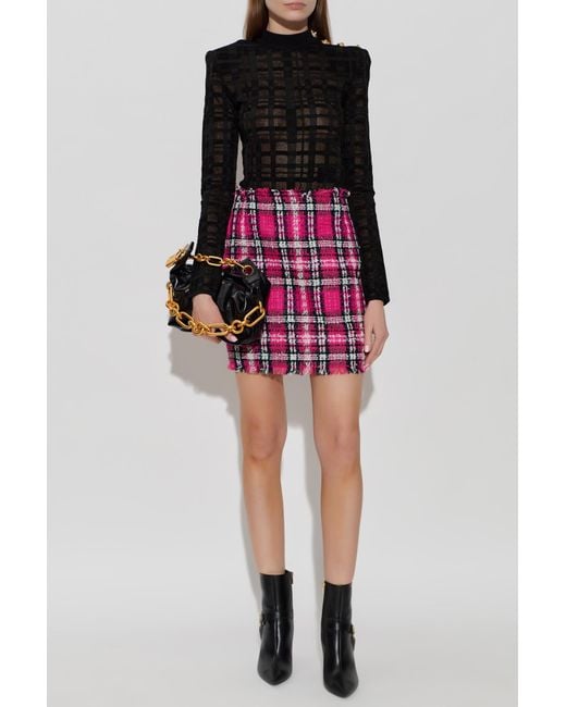 Balmain Black Body With Shoulder Pads