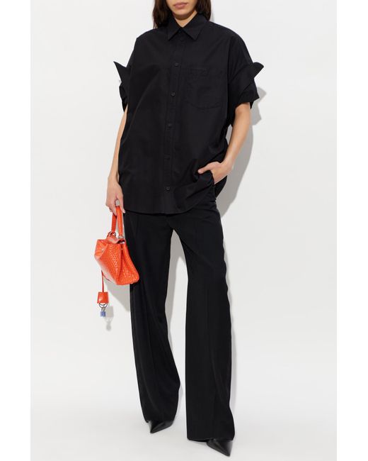 Balenciaga Black Shirt With Logo
