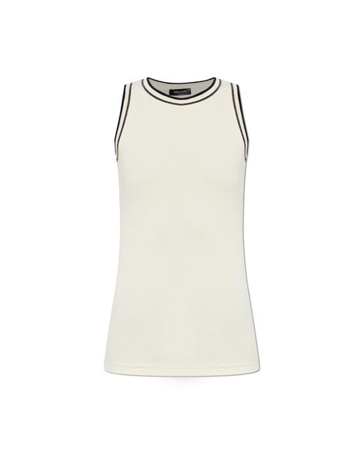 Fabiana Filippi White Sleeveless Top