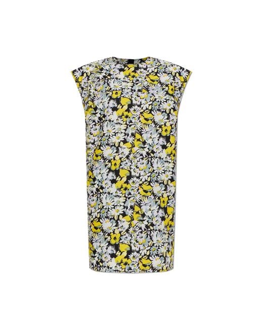 Marni White Floral Motif Dress