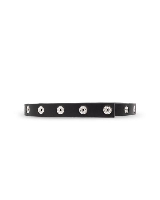 The Attico Black Leather Belt