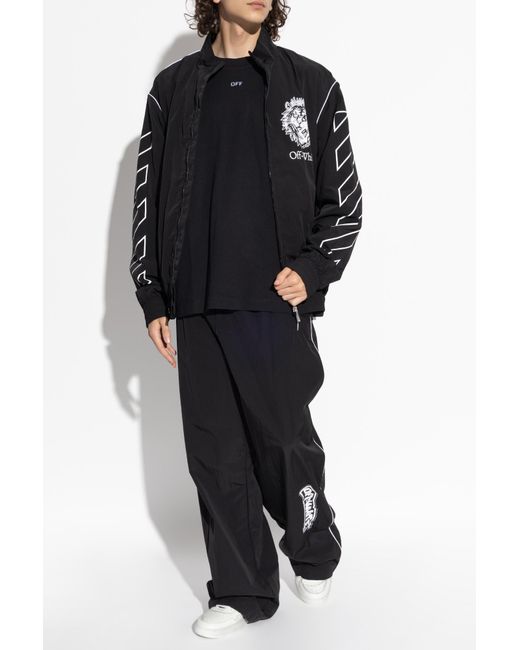 Off-White c/o Virgil Abloh Black Jacket With Print for men