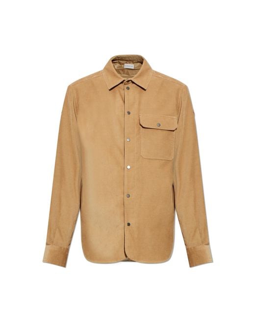 Moncler Natural Corduroy Shirt for men