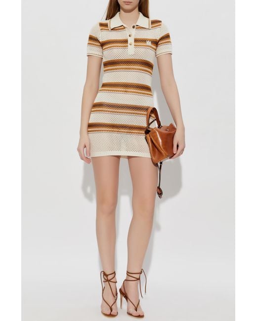 Amiri Natural Polo Dress