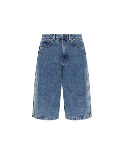 Adidas Originals Blue Denim Shorts