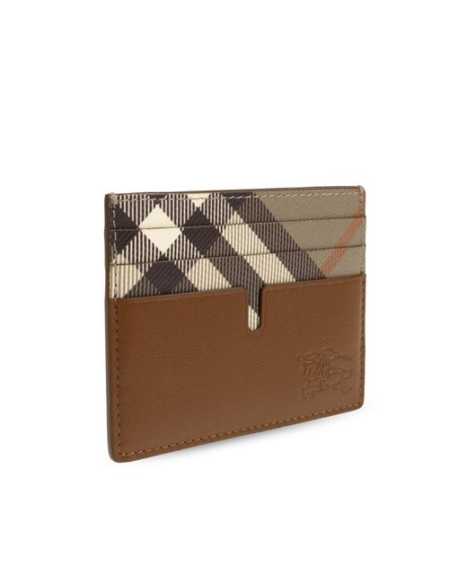 Burberry Brown Leather Card Holder for men