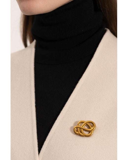By Malene Birger Metallic Brooch