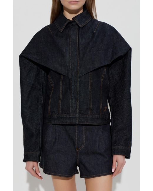 Jacquemus Black 'Chale' Denim Jacket