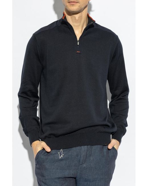 Paul & Shark Blue Wool Jacket for men
