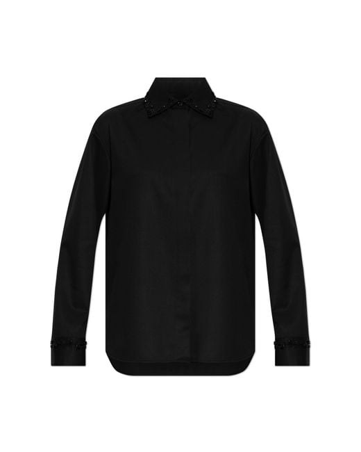 Golden Goose Deluxe Brand Black Wool Shirt