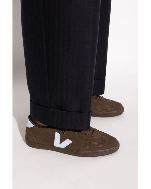 Veja Brown "Volley Suede" Sports Shoes for men