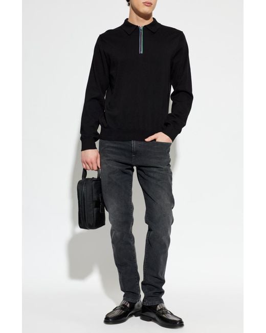 Paul Smith Black Tapered Jeans for men