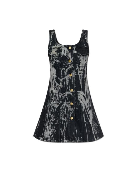 Ganni Black Denim Dress