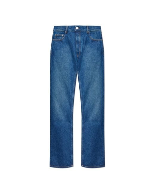 Off-White c/o Virgil Abloh Blue Straight Jeans for men