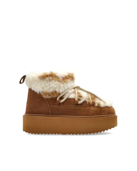 Inuikii Blue 'Teddy Platform' Snow Boots
