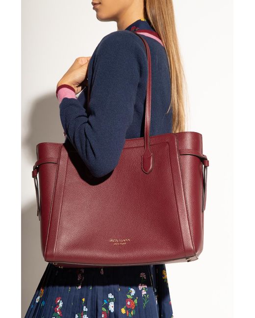 Kate Spade Red 'knott Large' Shopper Bag