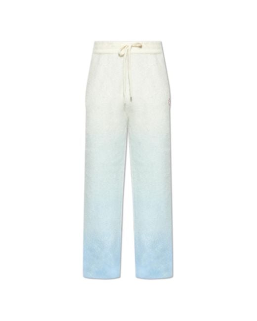 Casablanca Blue Trousers With Gradient Effect for men