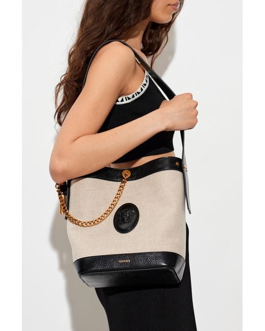 Versace Black "Pivot Small" Bag
