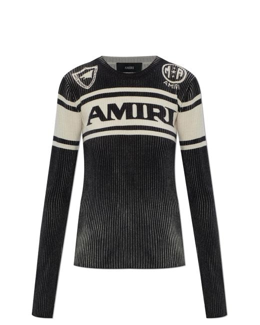 Amiri Black Wool Sweater