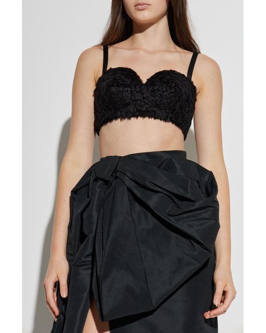 Givenchy Black Furry Top