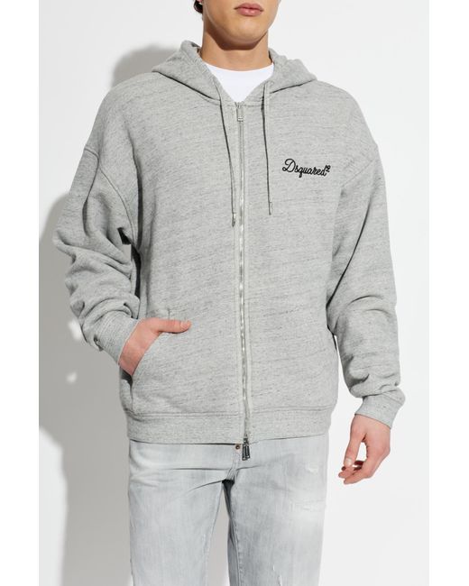DSquared² Gray Hoodie for men