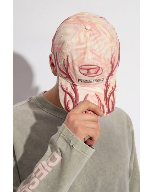 Diesel C-AREN HAT キャップ C-AREN キャップ｜マルチカラー｜メンズ｜ホワイト/レッド