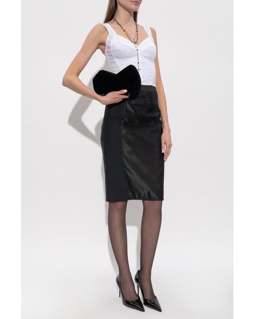 Dolce & Gabbana Black Pencil Skirt