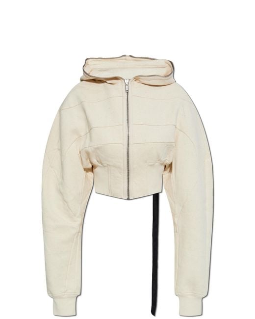 Rick Owens Natural Short Sweatshirt,