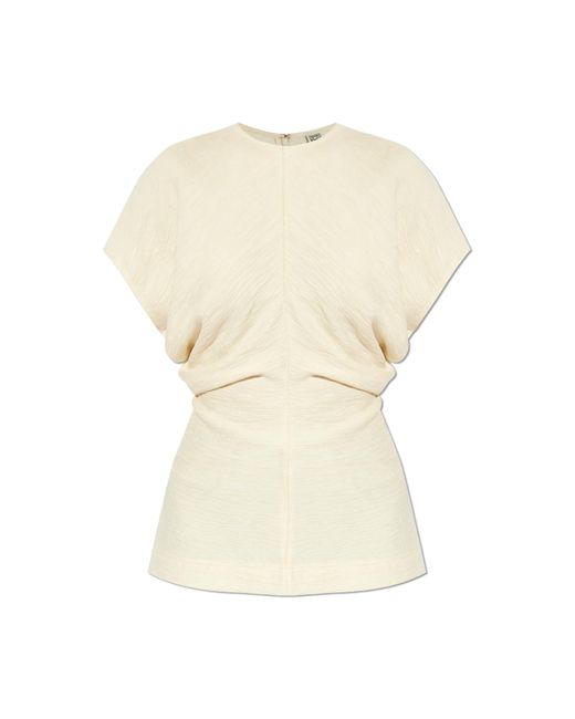 Totême  Natural Top With A Round Neckline.,