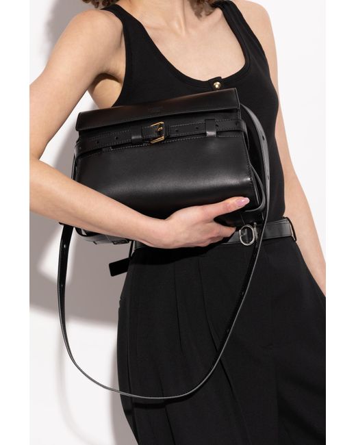 Moschino Black Shoulder Bag With Logo