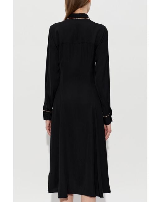 Paul Smith Black Dress With Long Sleeves