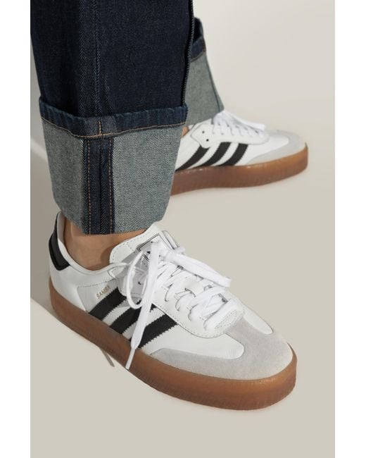 Adidas Originals White 'Sambae' Sports Shoes for men