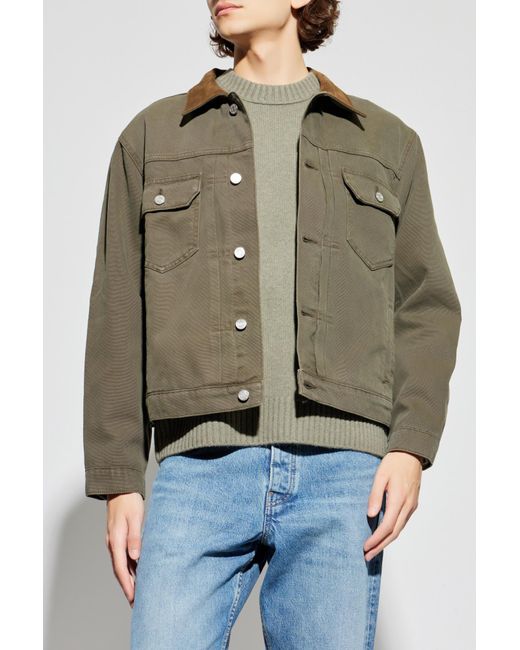 FRAME Blue Cashmere Sweater With A Crew Neck for men