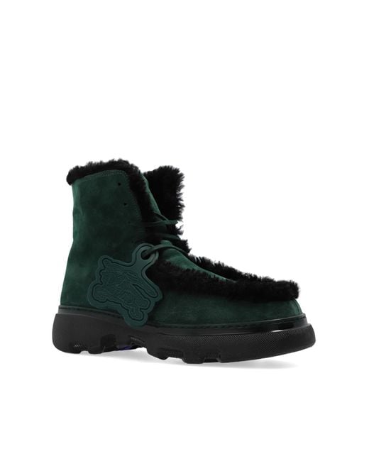 Burberry suede ankle best sale boots