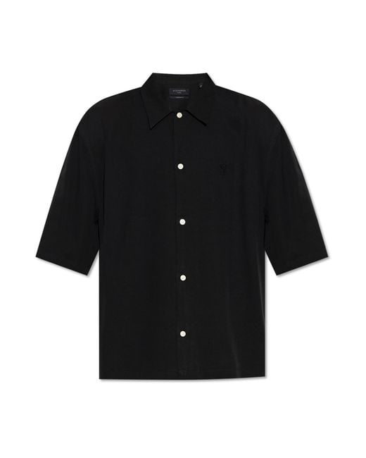 AllSaints Black Shirt 'Rialot' for men