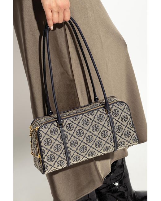 Tory Burch Black Shoulder Bag T Monogram Small