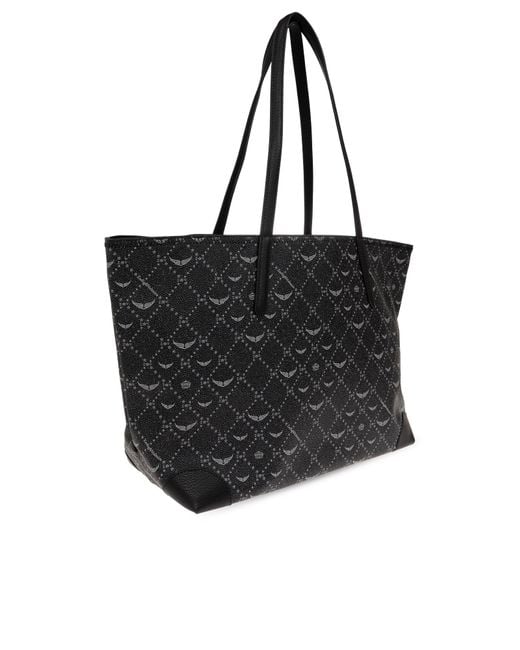 Zadig & Voltaire Black Monogram Bag