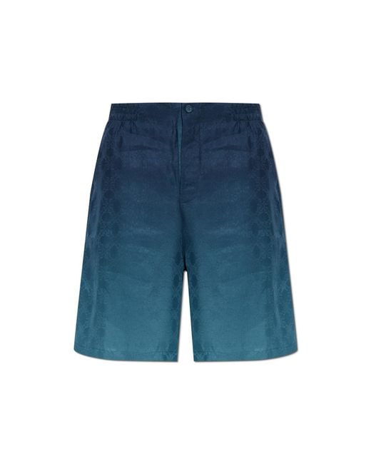 Off-White c/o Virgil Abloh Blue Monogram Shorts for men